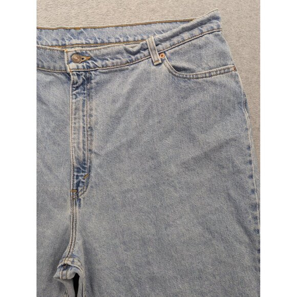 VINTAGE Levi's 522 Jeans Womens 24 Short Light Wash Tapered High Rise USA 90s - Picture 3 of 15